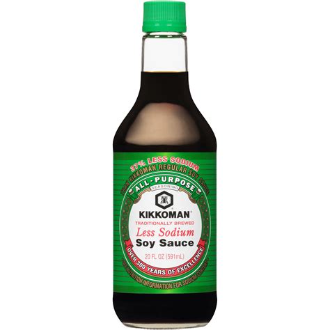 Kikkoman Less Sodium Soy Sauce 20 Oz