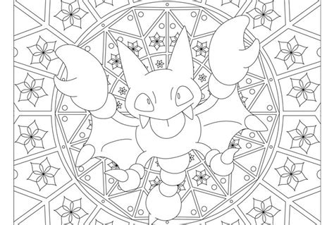 Gligar Pokemon 207 Pokemon Coloring Pages Mandala Coloring Pages