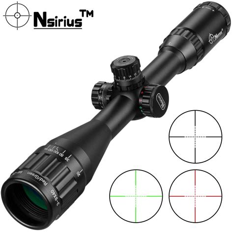 Buy Nsirius 3 9x40 Aoe Red And Green Illuminated Mil Dot Rifle Scope