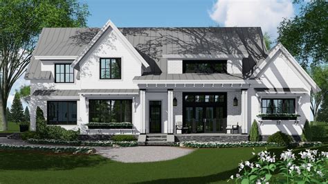 Modern Farmhouse House Plan 4 Bedrooms 4 Bath 2886 Sq Ft Plan 38 526