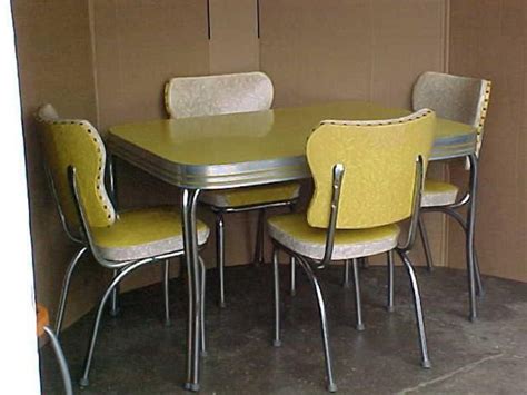 Vintage Mid Century Modern Formica Kitchen Table And Four Etsy