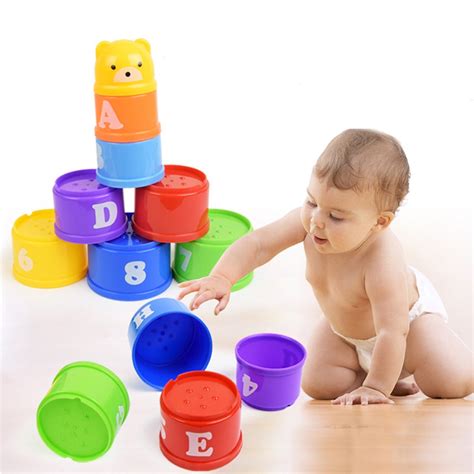 Jeobest Rainbow Stacking Cups Rainbow Stacking And Nesting Cups