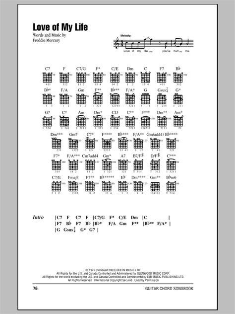 Love Of My Life Sheet Music Direct