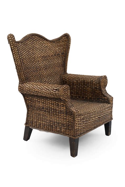 The purpose of the wings was to shield the occupant of the chair from drafts. American Rattan | American Rattan Wing Chair