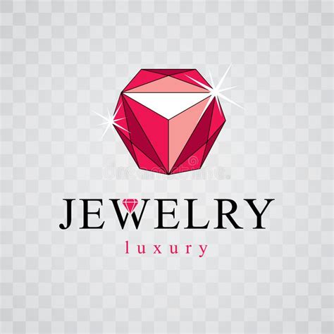 Vector Shining Gemstone Design Element Luxury Diamond Sign Emblem