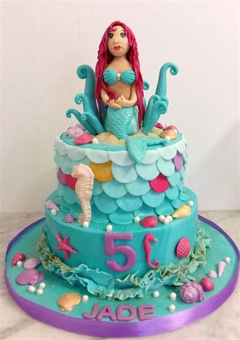 Mermaid Cake Decorated Cake By Wicked Creations Cakesdecor