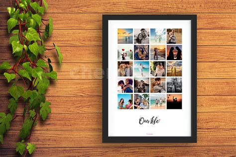 Personalised A4 Our Life Collage Photo Frame Indore