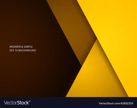Abstract Yellow Angle Overlap Background Vector Image
