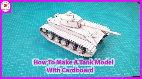 How To Make A Tank Model With Cardboard Youtube