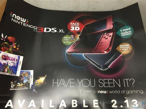 Gamestop Promotional Material Reveals New 3ds Xl Release Date Rumor