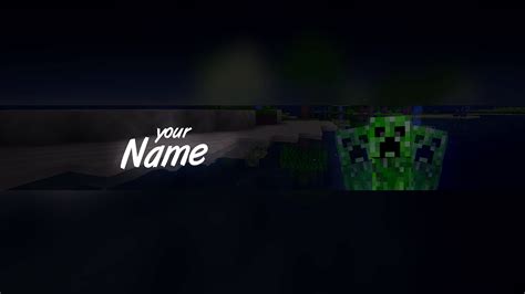 Free Minecraft Creeper Youtube Banner Template 5ergiveaways