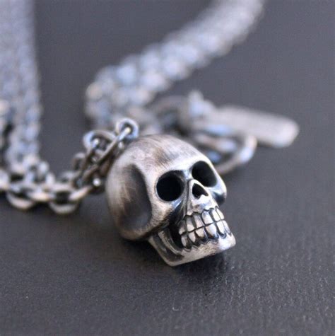 Mens Gothic Sterling Silver Skull Necklace — Lynn Todd Designs In 2020