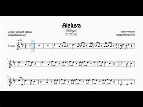Aleluya By Handel Sheet Music For Violin The Messiah YouTube
