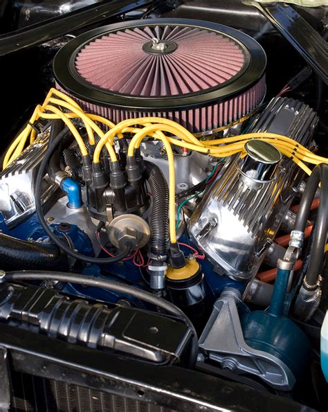 The Engine Bay Of A Classic Muscle Carsfagr3vrsj