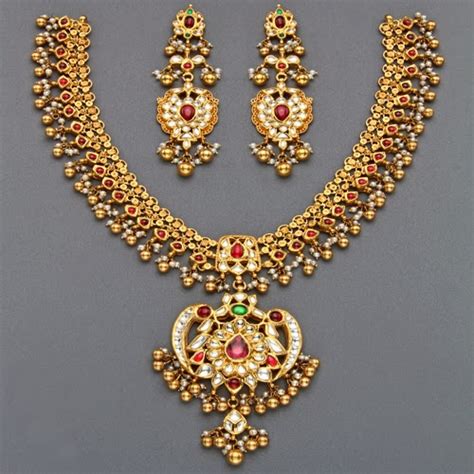Mangatrais Latest Tussi Necklaces Jewellery Designs