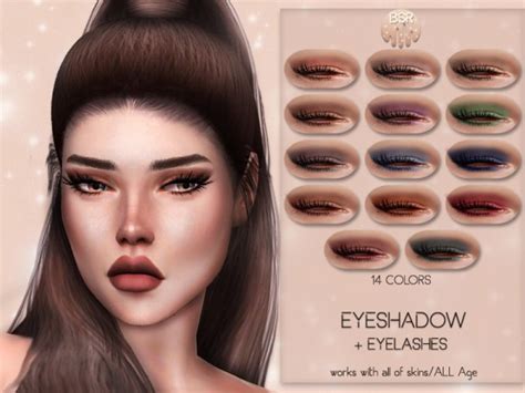 The Sims Resource Eyeshadow And Eyelashes Bs03 By Busra Tr • Sims 4