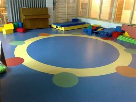 Rubber Multicolor Flooring For Play School Vinyl Flooring Thickness 2