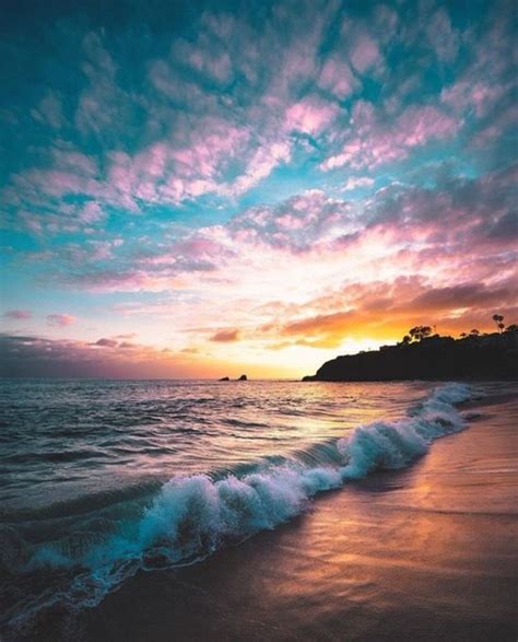 Laguna Beach California Sunset Beautiful Sunset Morning Rain