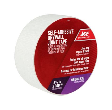 Ace Drywall Joint Tape Fiberglass Mesh Self Adhesive 2 12 In W X 300
