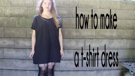 Ombre fringe skirts made from old shirts: DIY: T-Shirt Dress | RemiiRoo - YouTube