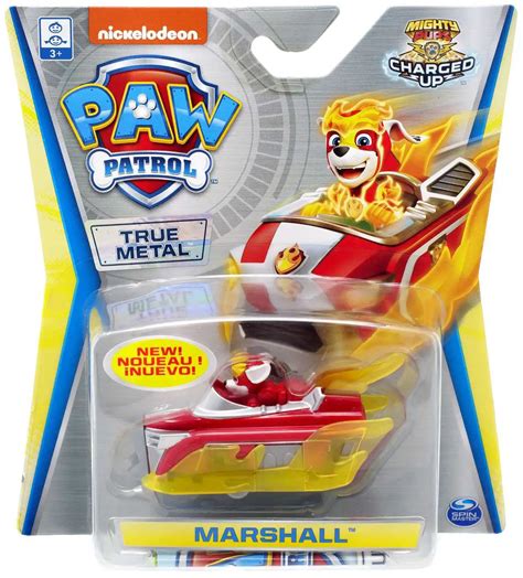 Paw Patrol Mighty Pups Charged Up True Metal Zuma Diecast Car Mighty