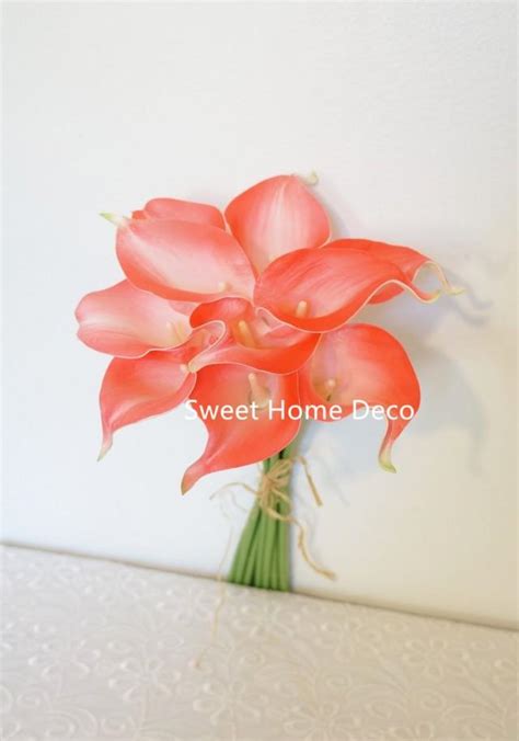 JennysFlowerShop 15 Latex Real Touch Artificial Calla Lily 10 Stems