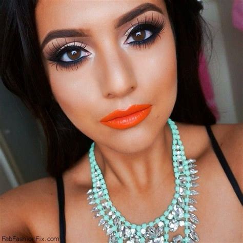 How To Wear An Orange Lip Makeup Look Tutorial Fab