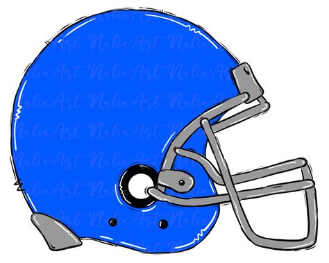 Blue And Gold Football Helmet Clipart