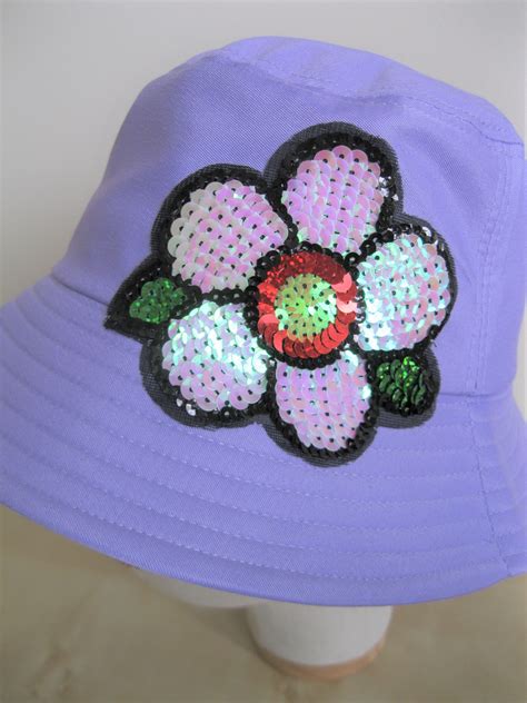 Chapeau seau brodé de fleurs en coton chapeau de pêcheur Etsy France