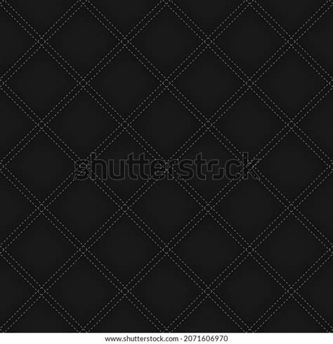 Quilted Black Leather Seamless Texture Stock Photo 2071606970