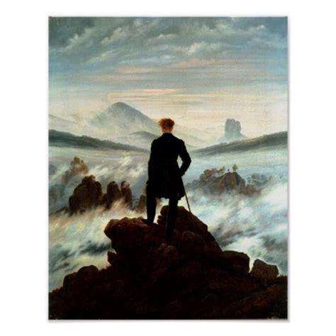 Wanderer Above The Sea Of Fog Der Wanderer über Dem Nebelmeer Aka