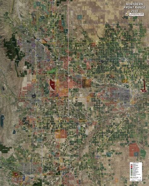 Northern Front Range Aerial Wall Mural Landiscor Real Estate Mapping