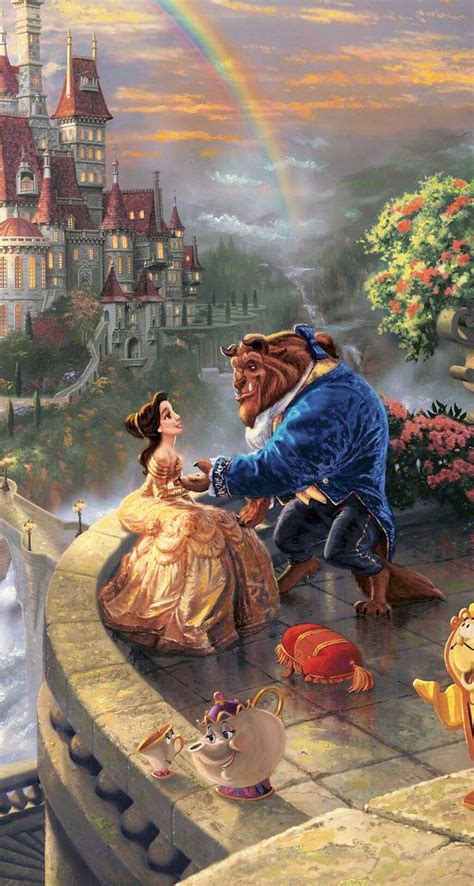 Beauty And The Beast By Thomas Kinkade I Have This Puzzle Hanging On
