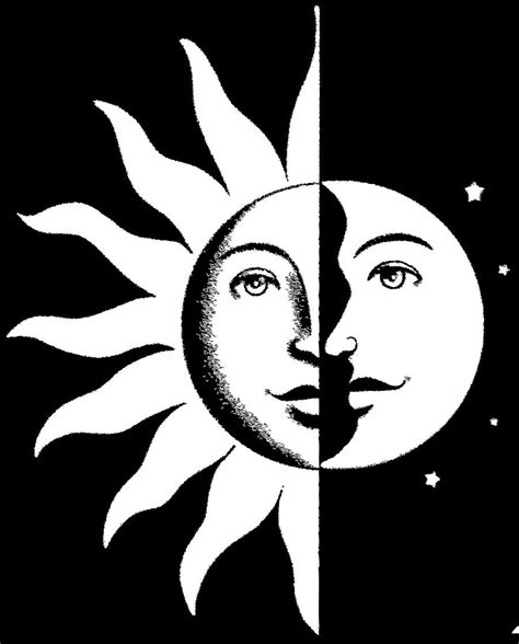 Sun Moon Stencil By Pasqi On Deviantart Sun Moon Stars Sun And Stars