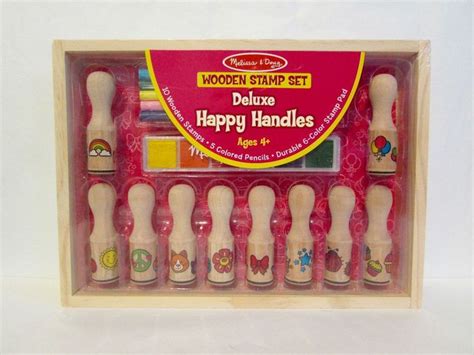 Melissa And Doug Deluxe Happy Handle Stamp Set 2306 For Sale Online