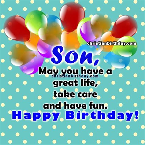 Searching for christian birthday wishes or inspirational bible quotes for birthdays? Blessings,Spiritual Birthday Religious Quotes for a son ...