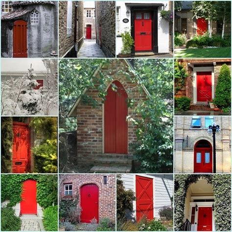 According To Feng Shui A Red Front Door Means Welcome And Is Thought