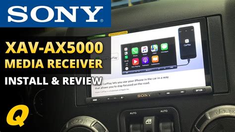 Sony Xav Ax5000 Media Receiver For 2007 2018 Jeep Wrangler Jk Youtube