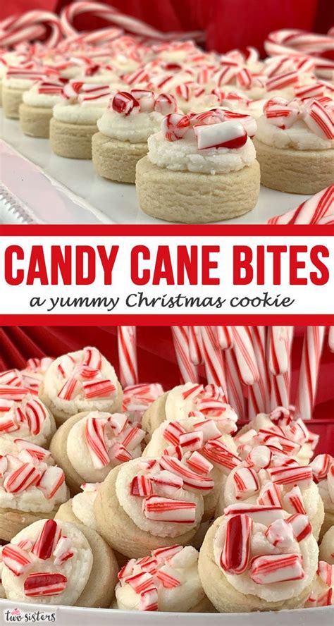 Candy Cane Peppermint Cookie Bites Recipe Peppermint Cookies