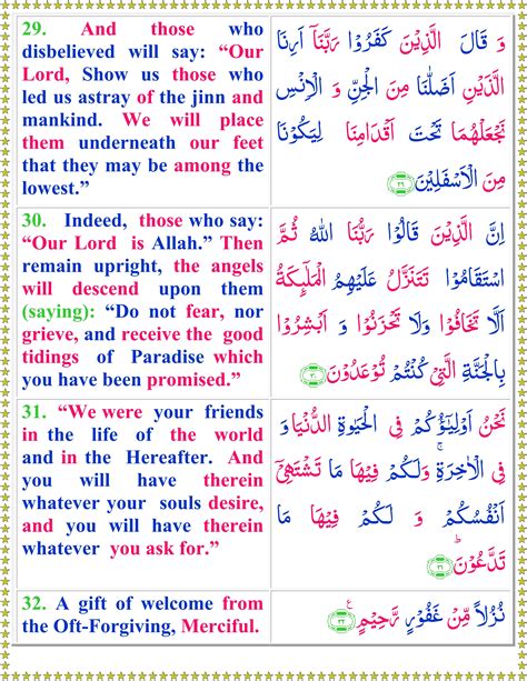 Surah Hamim Sajda English Quran O Sunnat
