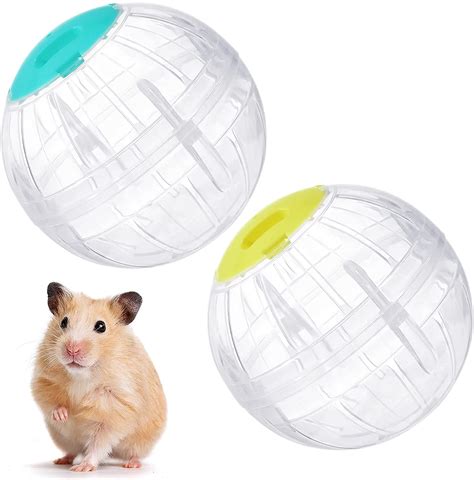 2 Pieces Hamster Exercise Ball Small Hamster Running Ball Transparent