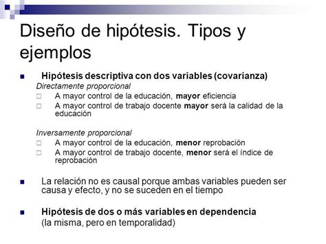 Ejemplos De Hipotesis Inicial Y Hipotesis De Variables Brainlylat