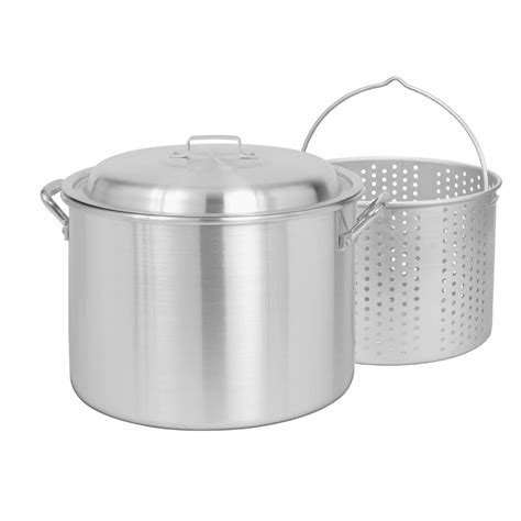 5 out of 5 stars with 1 ratings. RiverGrille 80 Qt. Aluminum Stock Pot and Strainer Set ...