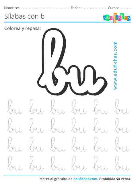 Aprender La Letra B Fichas De Letras Consonantes Para Imprimir Pdf