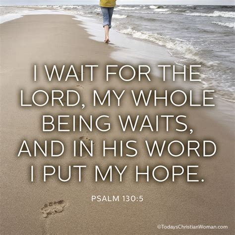 The Living Psalm 130 5 NIV I Wait For The LORD My Whole