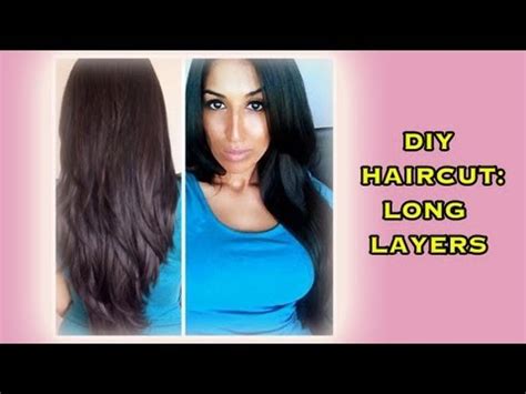 I've been cutting my hair for years and this is a really easy way i cut face framing layers without losing length. DIY Haircut - Long Layer (for all hair types) - YouTube