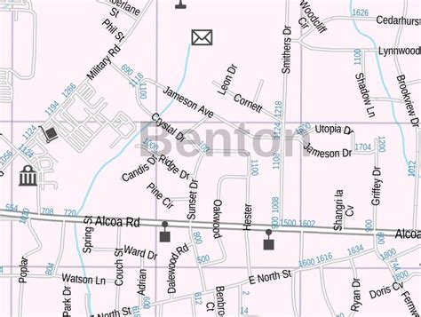 Benton Map Arkansas