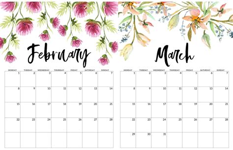 All the versions are editable. Blank February March 2021 Calendar Word with Notes - Web ...