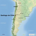 StepMap - Chile_Santiago_de_Chile_quadr - Landkarte für Chile