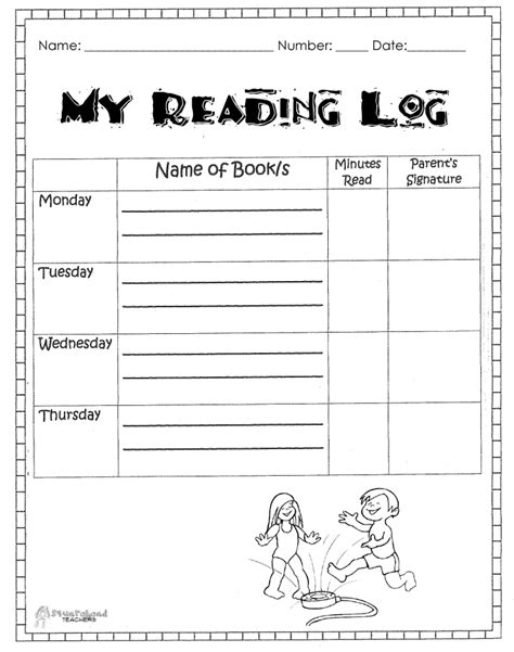 14 Daily Reading Log Worksheet